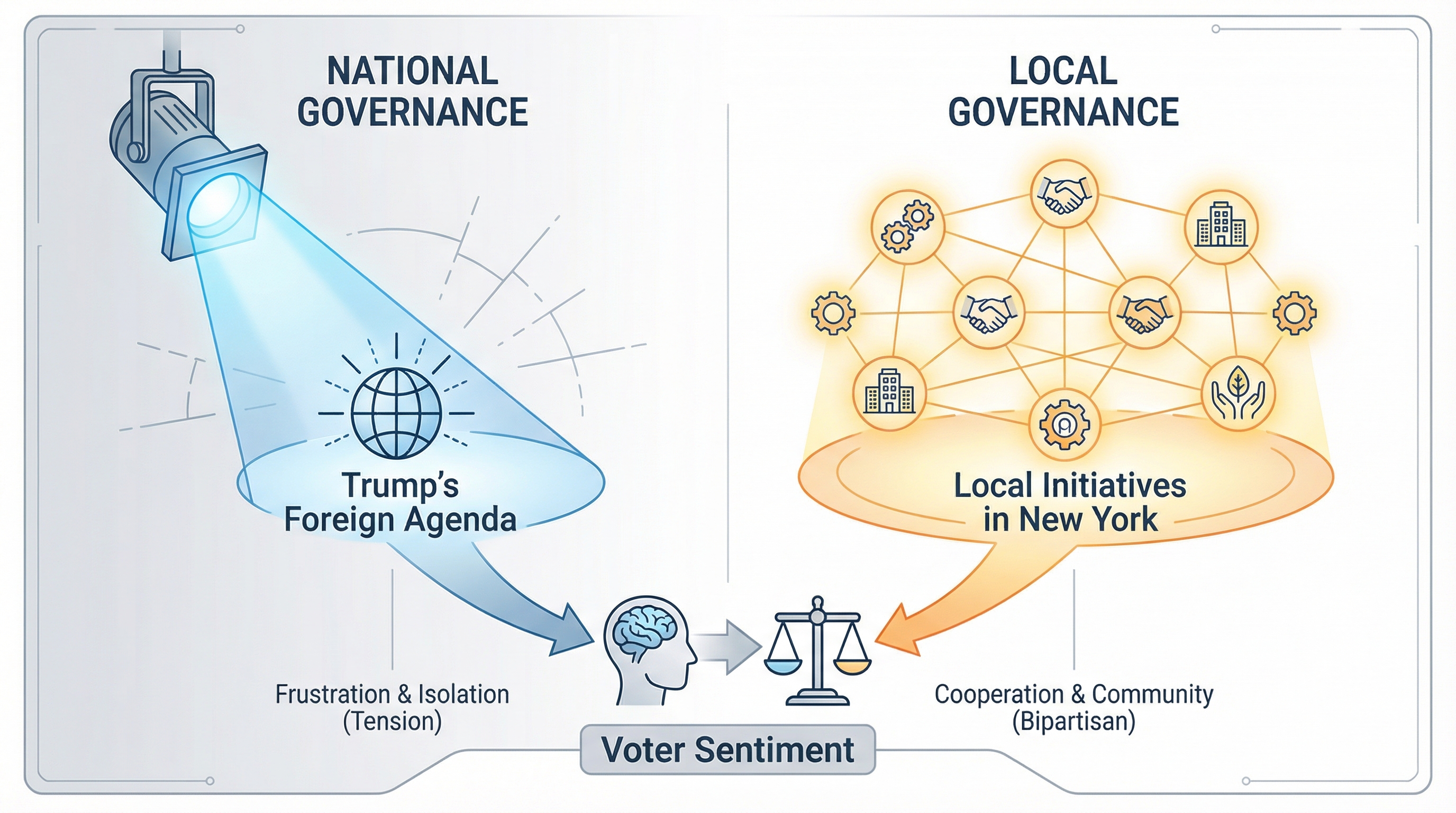 Comparison of national vs local governance approach